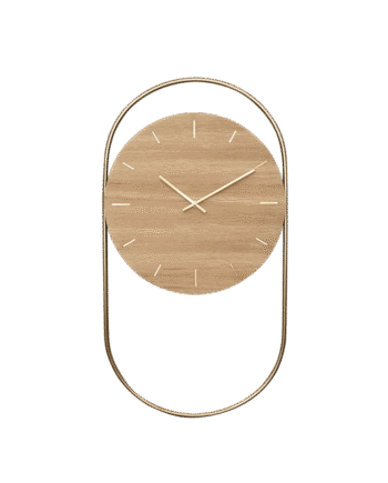 Andersen Furniture  -wall Clock Egetræ Messing