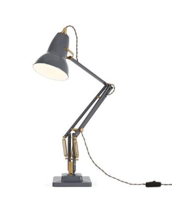 Anglepoise Original 1227 Messing Bordlampe Elephant Grey