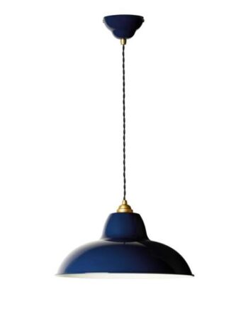 Anglepoise Original 1227 Messing Midi Wide Pendel Ink Blue