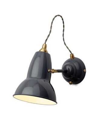 Anglepoise Original 1227 Messing Væglampe Elephant Grey