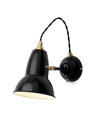 Anglepoise Original 1227 Messing Væglampe Jet Black