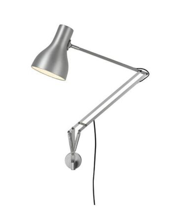 Anglepoise Type 75 Lampe Med Vægbeslag Silver Lustre
