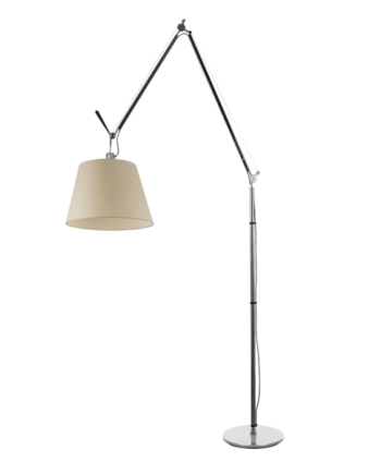 Artemide Tolomeo Mega Gulvlampe Pergament 36 Cm Skærm Med Lysdæmper