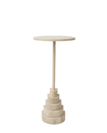 Aytm Solum Sidebord H67 Lys Sand Travertin