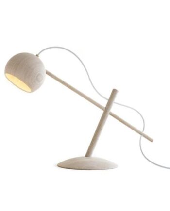 Brdr  Krüger Lune Bordlampe Egetræ Hvid Olieret