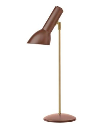 Cph Lighting Oblique Bordlampe Teglrød  Messing