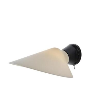 Dcwéditions Plume Sw Væglampe Sort Porcelæn