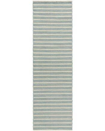 Decotique Dune Måtte 75x150 Dusty Blue Off White