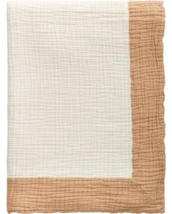 Decotique Ella Crincle Sengetæppe 260x260 Mørk Sand