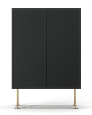 Decotique Vogue 64 Skab Antracitgrå Messing