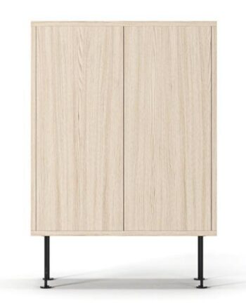 Decotique Vogue 64 Skab Hvidpigmenteret Eg Sort