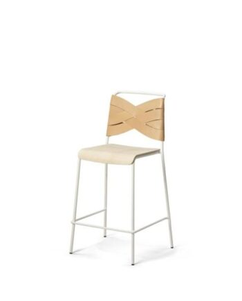 Design House Stockholm Torso Barstol Hvid Ask Natural