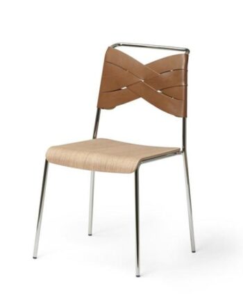 Design House Stockholm Torso Spisebordsstol Krom Eg Cognac