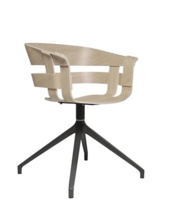 Design House Stockholm Wick Swivel Spisebordsstol Eg Mørk Grå