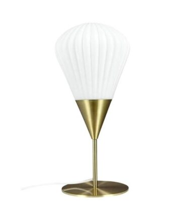 Dyberg Larsen Ballon Bordlampe Opal Messing