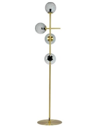 Dyberg Larsen Como Gulvlampe Smoke Messing