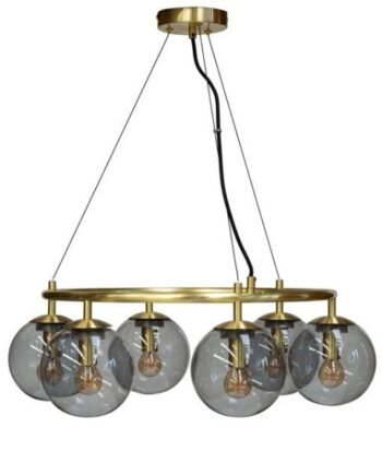 Dyberg Larsen Como Loftlampe Rund Med   Kupler Messing