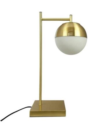 Dyberg Larsen French Collection Caen Bordlampe Messing Hvid
