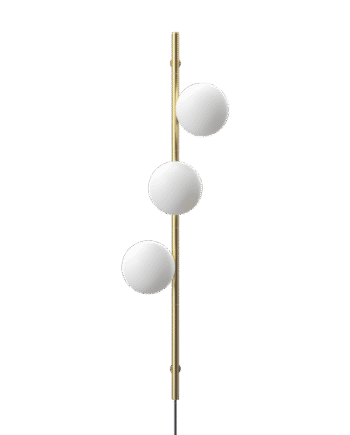 Edgeform Stringball   Væglampe Messing