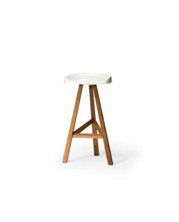 Establihed   Sons Heidi Spisebordsstol H80 Glossy White Ask