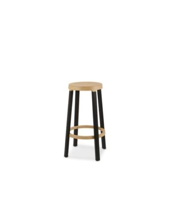 Establihed   Sons Step Barstol H65 Blå Sort