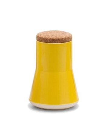 Established   Sons Store Krukke H21 Glossy Yellow Mat Hvid