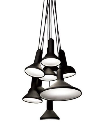 Established   Sons Torch S10 Pendel Sort Med Sort Ledning 10 Styk