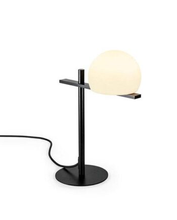 Estiluz Circ Bordlampe Sort