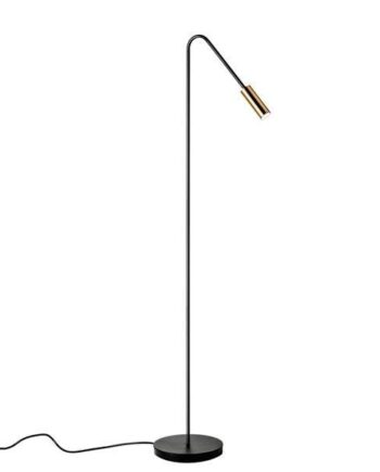 Estiluz Volta Gulvlampe Sort Guld