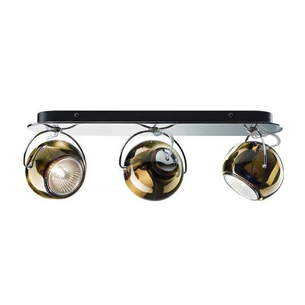 Fabbian Beluga Væg Loftlampe Tripple Brun