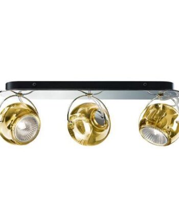 Fabbian Beluga Væg Loftlampe Tripple Gul