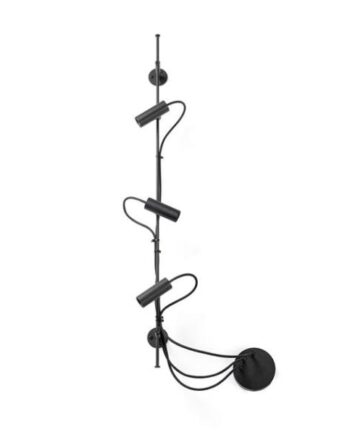 Faro Clap Lineal Udendørs Væg Loftlampe Sort