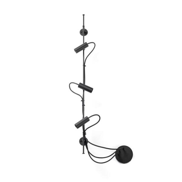 Faro Clap Lineal Udendørs Væg Loftlampe Sort