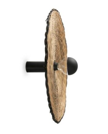 Faro Costas 600 Væg Loftlampe H14 Sort Rattan