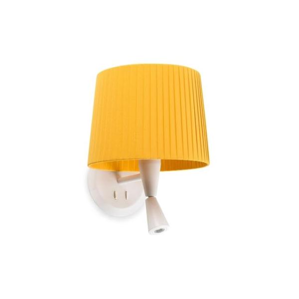 Faro Samba Væglampe Mat Hvid Gul