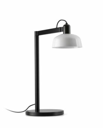 Faro Tatawin Bordlampe Satin Sort Hvid