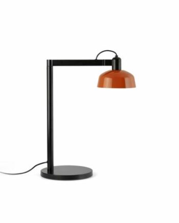 Faro Tatawin Bordlampe Satin Sort Reddish Orange