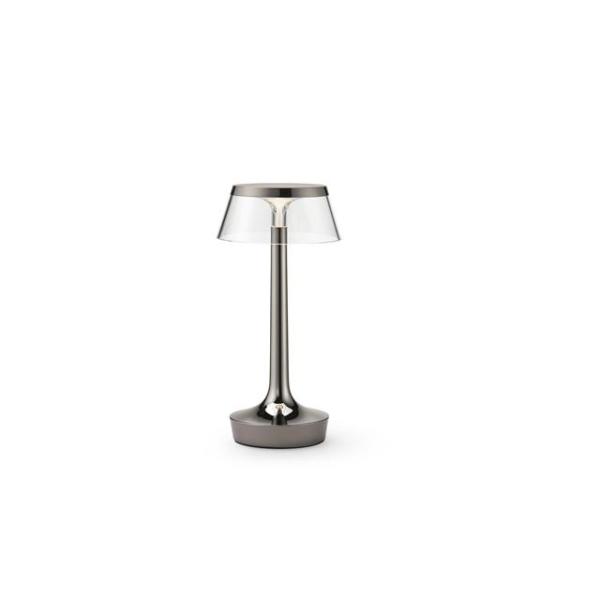 Flos Bon Jour Unplugged Transportabel Lampe Sort Krom