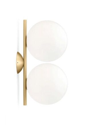 Flos Ic   W1 Double Væglampe Messing