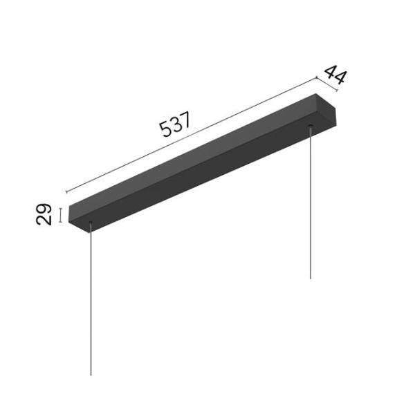 Flos Surface Kit Til Super Line Pendel 60w Sort Dali
