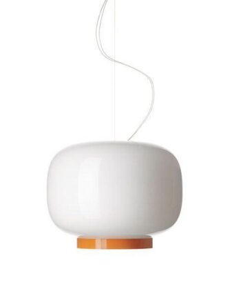 Foscarini Chouchin Reverse Pendel Hvid   Orange