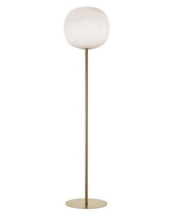 Foscarini Gem Gulvlampe Hvid  Guld