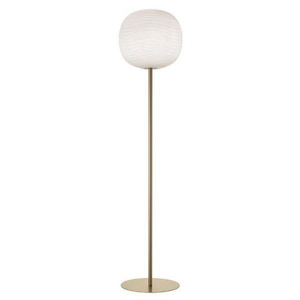 Foscarini Gem Gulvlampe Hvid Guld