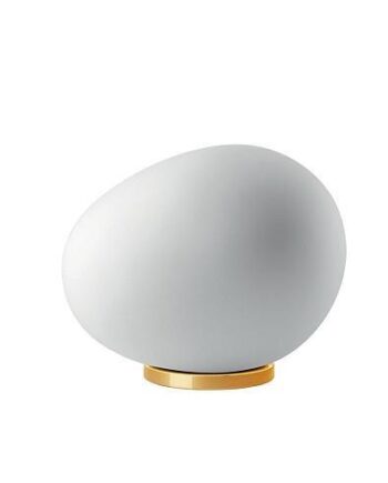 Foscarini Gregg Media Bordlampe Hvid Guld Dæmpbar