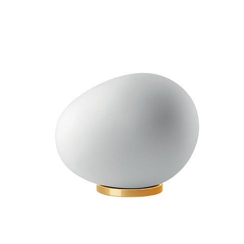 Foscarini Gregg Media Bordlampe Hvid Guld Dæmpbar
