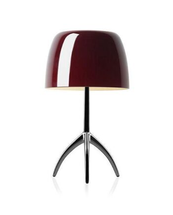 Foscarini Lumiere Bordlampe Piccola Kirsebær Sortforkromet