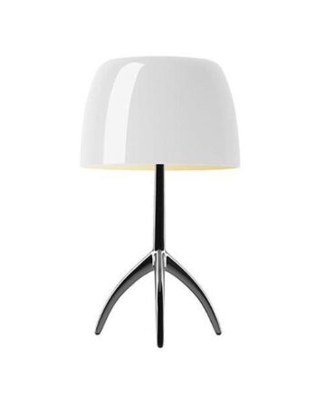 Foscarini Lumiere Bordlampe Piccola Varm Hvid Aluminium