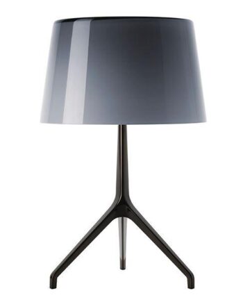 Foscarini Lumiere Xxl Bordlampe Grå Sortforkromet