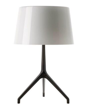 Foscarini Lumiere Xxl Bordlampe Hvid Sortforkromet