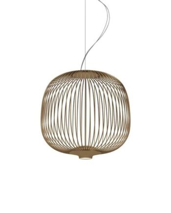 Foscarini Spokes   Piccola Pendel Med Lysdæmper Kobber